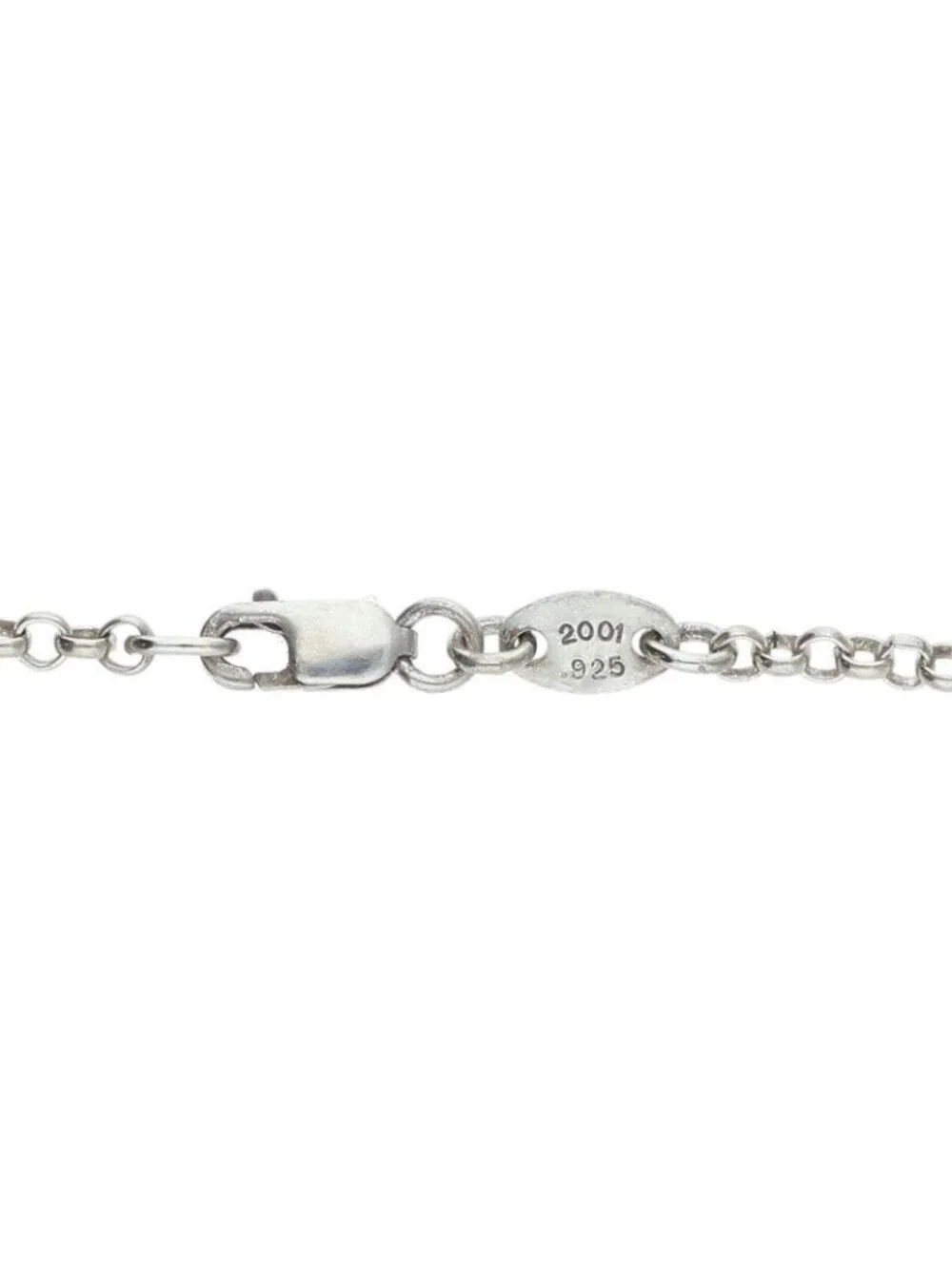 Chrome Hearts Roll Chain Silver Necklace